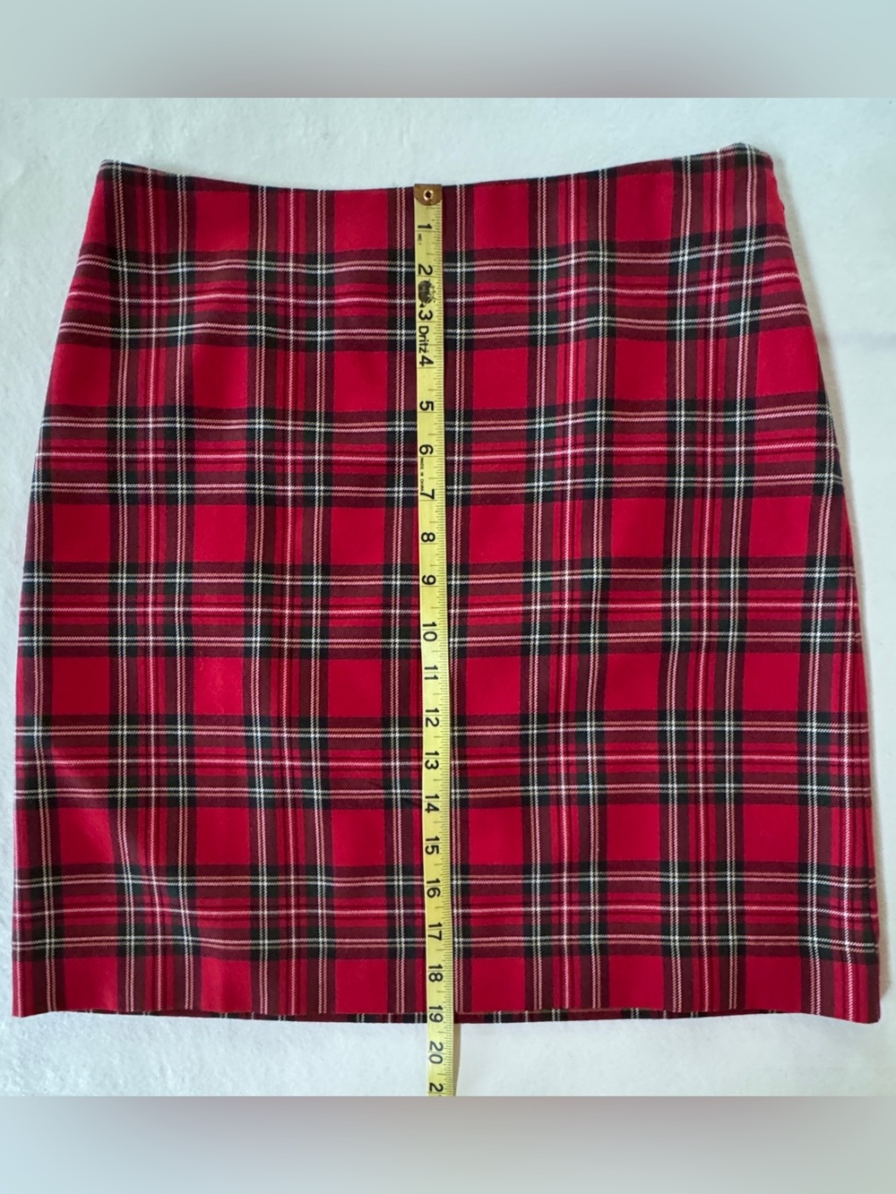 TALBOTS Classic Tartan Plaid Holiday Lined Skirt Machine Washable Side Zip (4P) - Picture 12 of 17